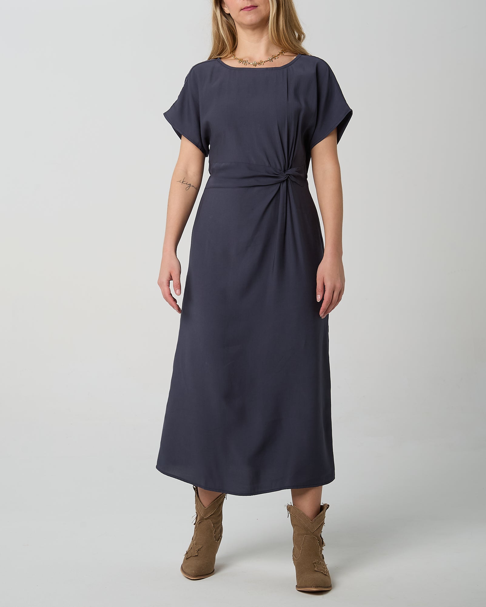 Abito ANGE cod.MOUNDY 90 rayonne 0 polyester  Blu koacoutere 