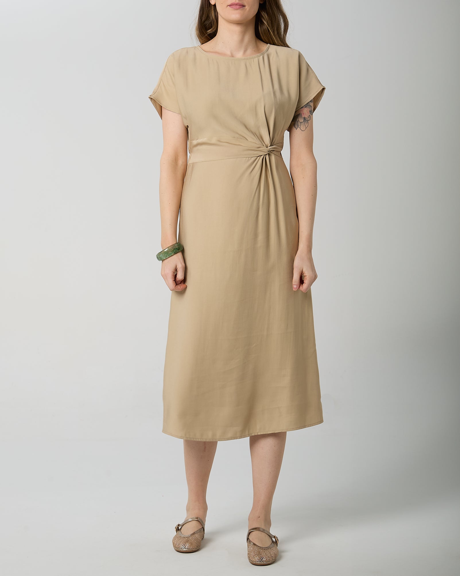 Abito ANGE cod.MOUNDY 90 rayonne 0 polyester  sabbia koacoutere 6