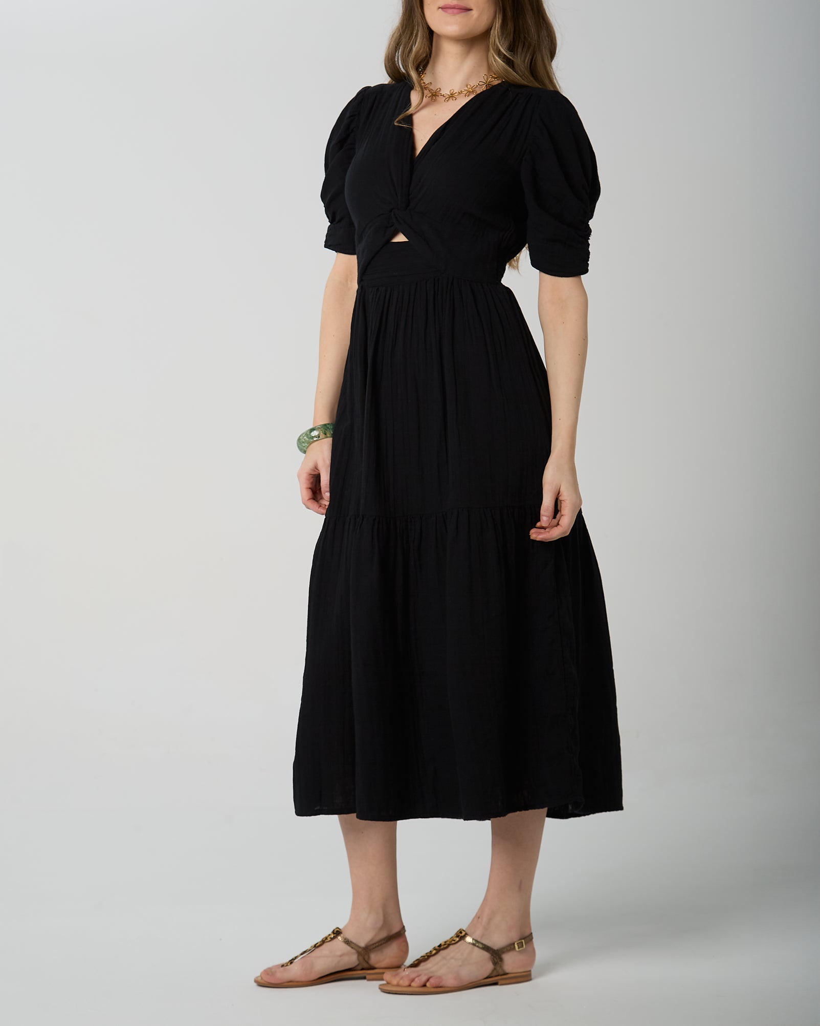 Abito ANGE cod. ODOUMA 100 cotton 99.90 nero koacouture 1