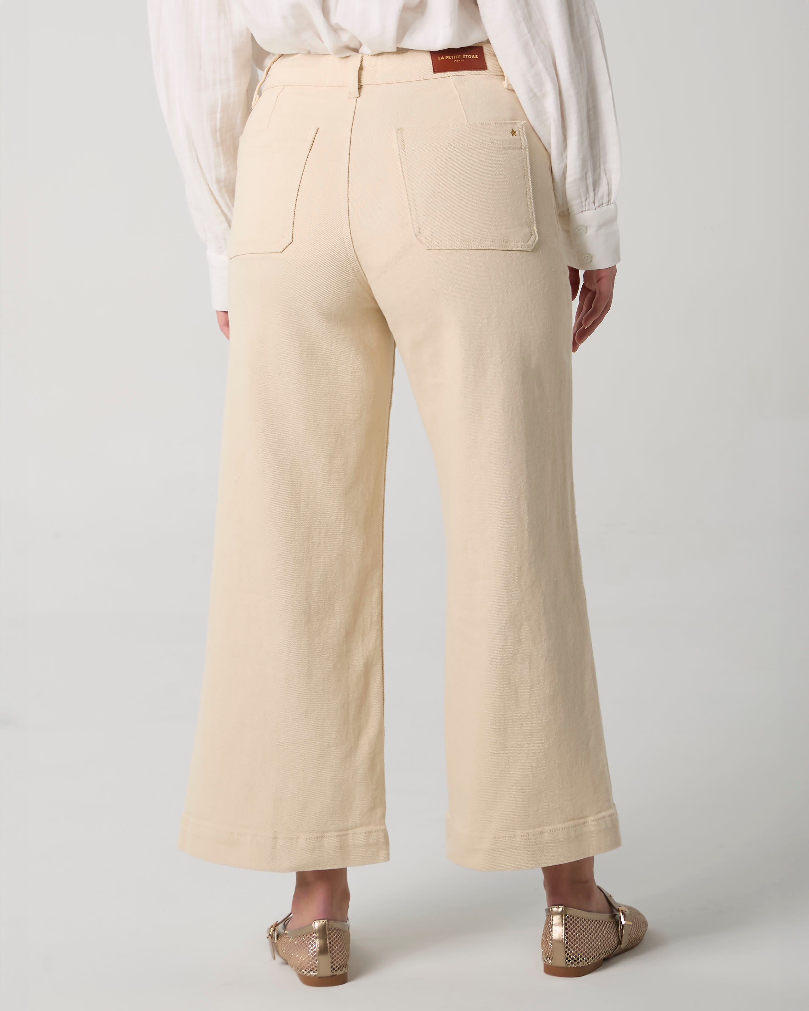 Jeans LPE cod ATLANTA 98 cotone2 elastane ecru modella koacouture 2